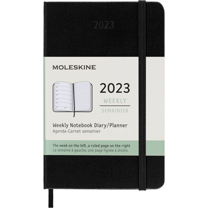 Еженедельник MOLESKINE Classic Weekly Notebook Pocket, чёрный DHB12WN2